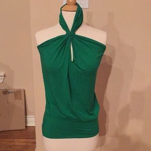 Green Halter Top